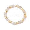 Natural Rutilated Quartz Beaded Stretch Rings RJEW-JR00867-05-2