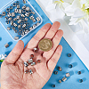 90Pcs 10 Styles 201 Stainless Steel European Beads STAS-PA0001-01-3