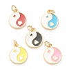 Brass Enamel Pendants KK-P200-11-1