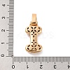 Brass Micro Pave Cubic Zirconia Pendants KK-C076-29I-G01-3