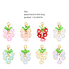 Glass & Acrylic Pendant Decorations HJEW-YW00052-01-3