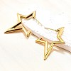 Ion Plating(IP) 304 Stainless Steel Stud Earrings for Women STAS-D084-25G-5
