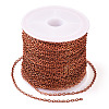 Brass Coated Iron Flat Cable Chains CH-TAC0007-02R-2