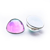 Transparent Glass Cabochons GLAA-L021-F-3