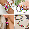360Pcs 12 Colors Spray Painted Acrylic Beads MACR-TA0002-25-8