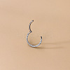 G23 Stainless Steel Micro Pave Clear Cubic Zirconia Cartilage Earrings WG72C09-03-2
