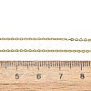 Brass Cable Chain Necklaces X-MAK-P011-01G-3
