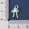 925 Sterling Silver Bowknot Charms with Jump Rings STER-M021-01S-02-3
