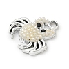 Plastic Imitation Pearl Pendants PALLOY-P313-10A-P-2