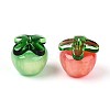 Transparent Glass Bead Caps GLAA-N060-01-4