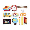 20Pcs Back to School UV Single Face Printed Wood School Supplies Pendant Decorations WOOD-N020-03-1