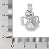 304 Stainless Steel Pendants STAS-Z092-03P-01-3