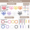 DIY Keychain Findings Kits DIY-SC0003-48-2