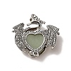 Natural Green Aventurine Heart Pendants KK-K331-01AS-09-3