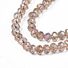 Electroplate Glass Beads Strands EGLA-A034-T4mm-B24-3