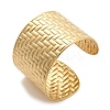 304 Stainless Steel Cuff Bangles for Women AJEW-P127-24G-4