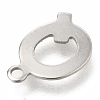 201 Stainless Steel Charms X-STAS-C021-06P-Q-3