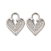 Non-Tarnish 304 Stainless Steel Pendant Rhinestone Settings STAS-F284-28P-2
