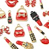 16Pcs 16 Style Alloy Enamel Pendants ENAM-YW0003-26-3