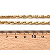 4MM 304 Stainless Steel Coffee Bean Link Chain Necklaces for Women NJEW-B134-06A-G-5