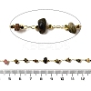 Handmade Natural Multicolor Tourmaline Chip Beaded Chains CHC-F020-10G-02-2
