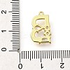 Brass Micro Pave Cubic Zirconia Pendants LS-KK-M310-01G-02-3