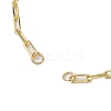 Brass Paperclip Chains Bracelet Makings AJEW-JB01223-2