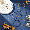 48Pcs 4 Colors Steel Wire Round Snake Chain Bracelets Set BJEW-BC0001-05-5