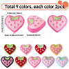 18Pcs 9 Colors Baking Paint Alloy Beads FIND-SC0014-62-2