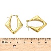 304 Stainless Steel Rhombus Hoop Earrings EJEW-Q040-03G-3