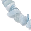Natural Aquamarine Chip Beaded Stretch Bracelets BJEW-JB11133-09-4