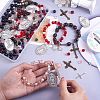 DIY Rosary Bead Necklace Bracelet Making Kit DIY-SZ0009-59-3