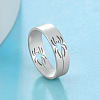 Hollow Out Spider 201 Stainless Steel Finger Rings FS-WG97E57-02-2