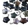 Star Natural Indian Agate Pendants G-Q367-28-1