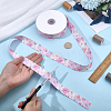 1Roll Single Face Printed Polyester Satin Ribbon SRIB-CY0001-47C-3