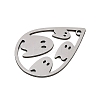 Halloween 201 Stainless Steel Pendants STAS-Z155-01A-P-2