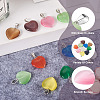 20Pcs 10 Colors Cat Eye Pendants G-CW0001-10-5