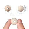 Natural Unfinished Wood Beads LS-WOOD-S651-18mm-LF-2