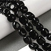 Natural Black Onyx(Dyed & Heated) Beads Strands G-NH0017-B06-02-2