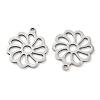 Hollow 201 Stainless Steel Pendants STAS-F337-10A-P-2