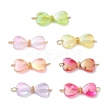 7Pcs 7 Colors AB Color Transparent Acrylic Connector Charms PALLOY-JF04434-S-1