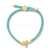 Adjustable Nylon Cord Bracelets BJEW-C096-01G-25-4