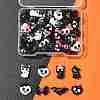 42Pcs 7 Styles Halloween Opaque Resin Cabochons CRES-FS0001-31-6