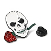 Skull & Rose Enamel Pins JEWB-Z013-01A-EB-3