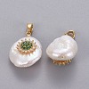 Natural Cultured Freshwater Pearl Pendants KK-L187-02D-2