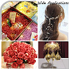10 Strands Acrylic Imitation Pearl Beaded Trim Garland Strand OCOR-GF0001-45-02-4