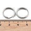Non-Tarnish 304 Stainless Steel Split Key Rings STAS-Q314-02K-P-3