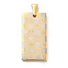 Christmas Ion Plating(IP) 304 Stainless Steel Pendants STAS-Z098-39G-1