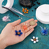 DIY Flower and Butterfly Necklace Making Kit DIY-KS0001-34-6