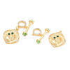 Rack Plating Brass Micro Pave Clear Cubic Zirconia Toggle Clasps KK-N233-182-3